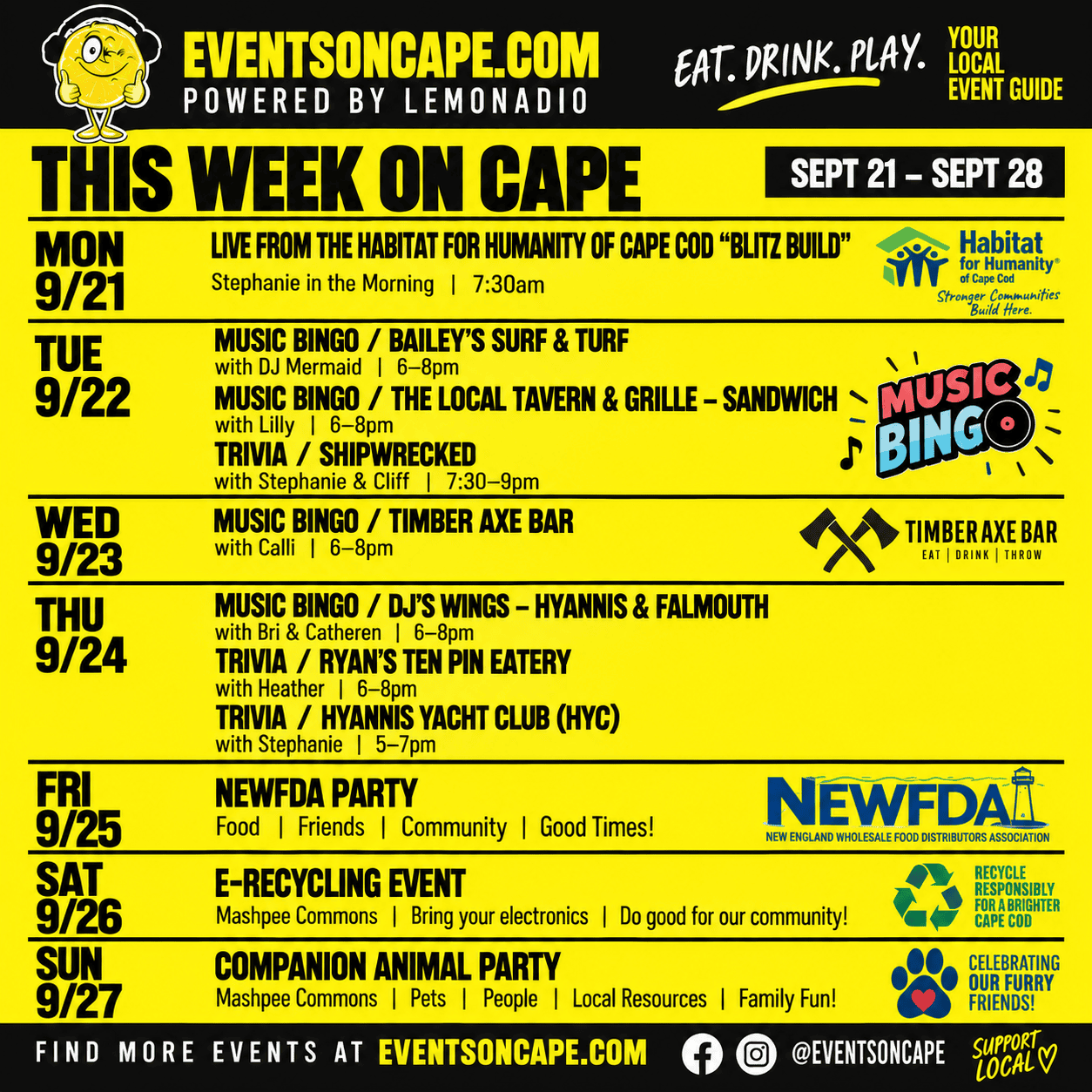 events on cape cod